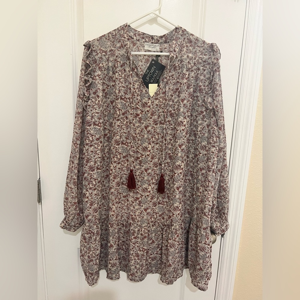 The Long Way Home Paisley Swing Dress